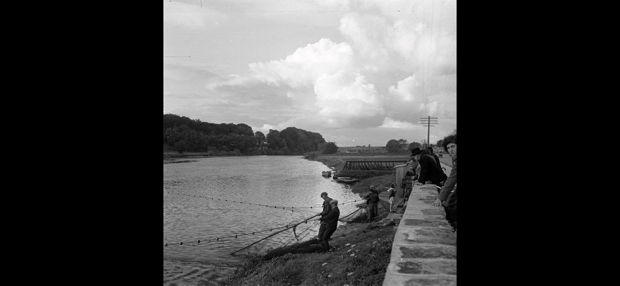 Historical view of the River Moy